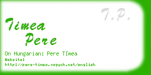 timea pere business card